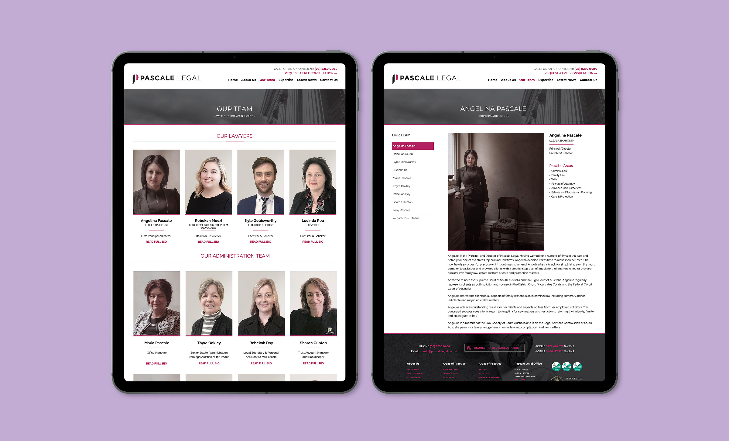 NRG Digital Pascale Legal Website Redevelopment