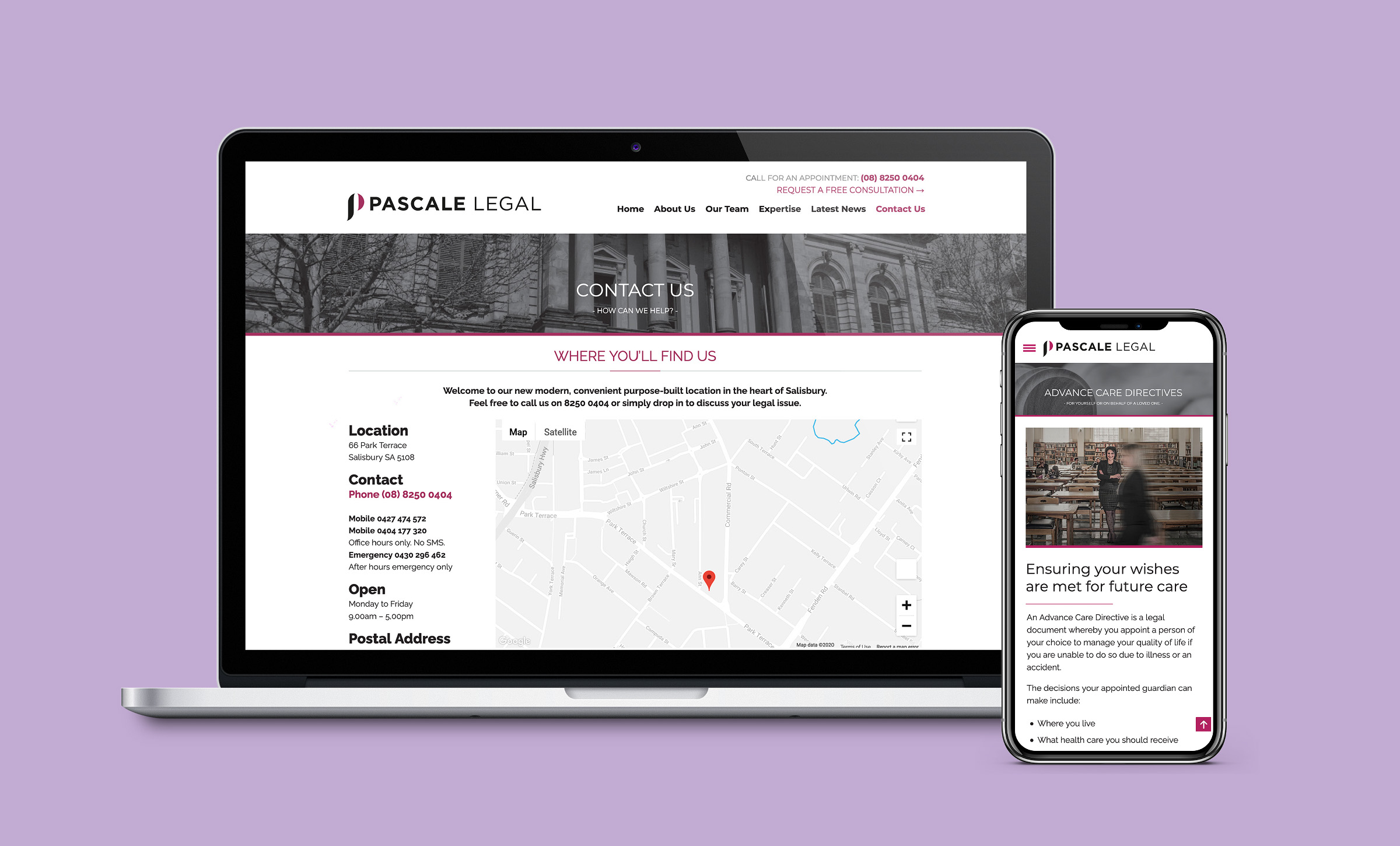 NRG Digital Pascale Legal Website Redevelopment