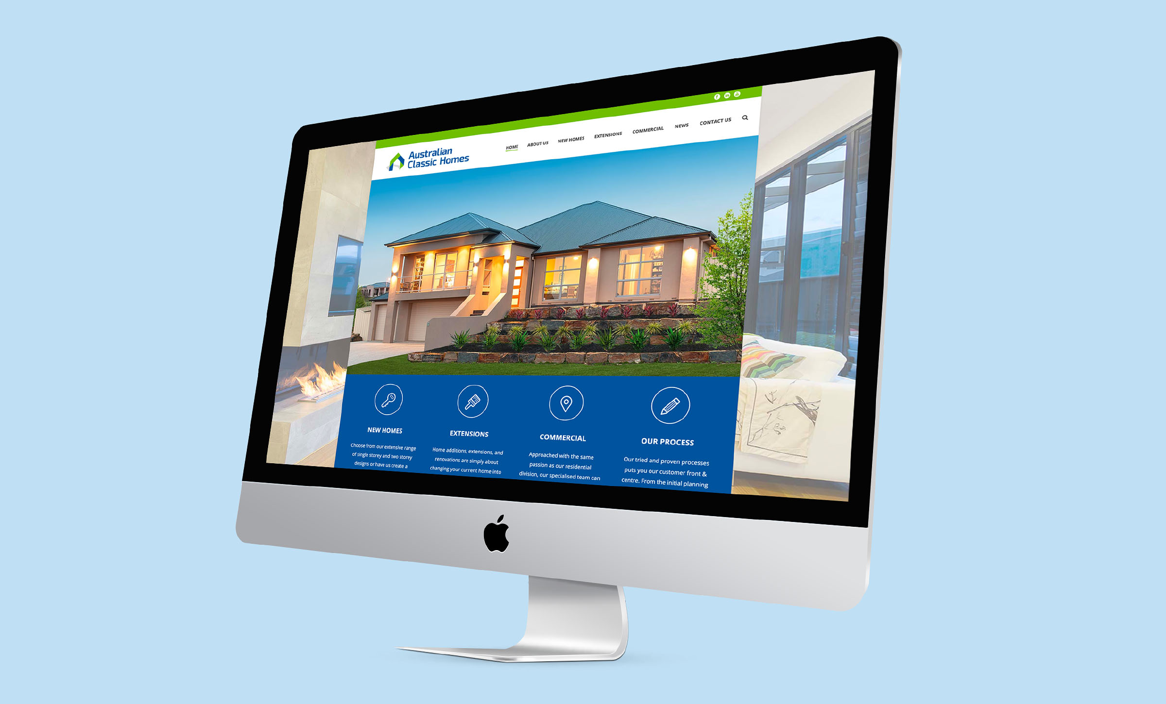 NRG Digital Australian Classic Homes Website Redevelopment