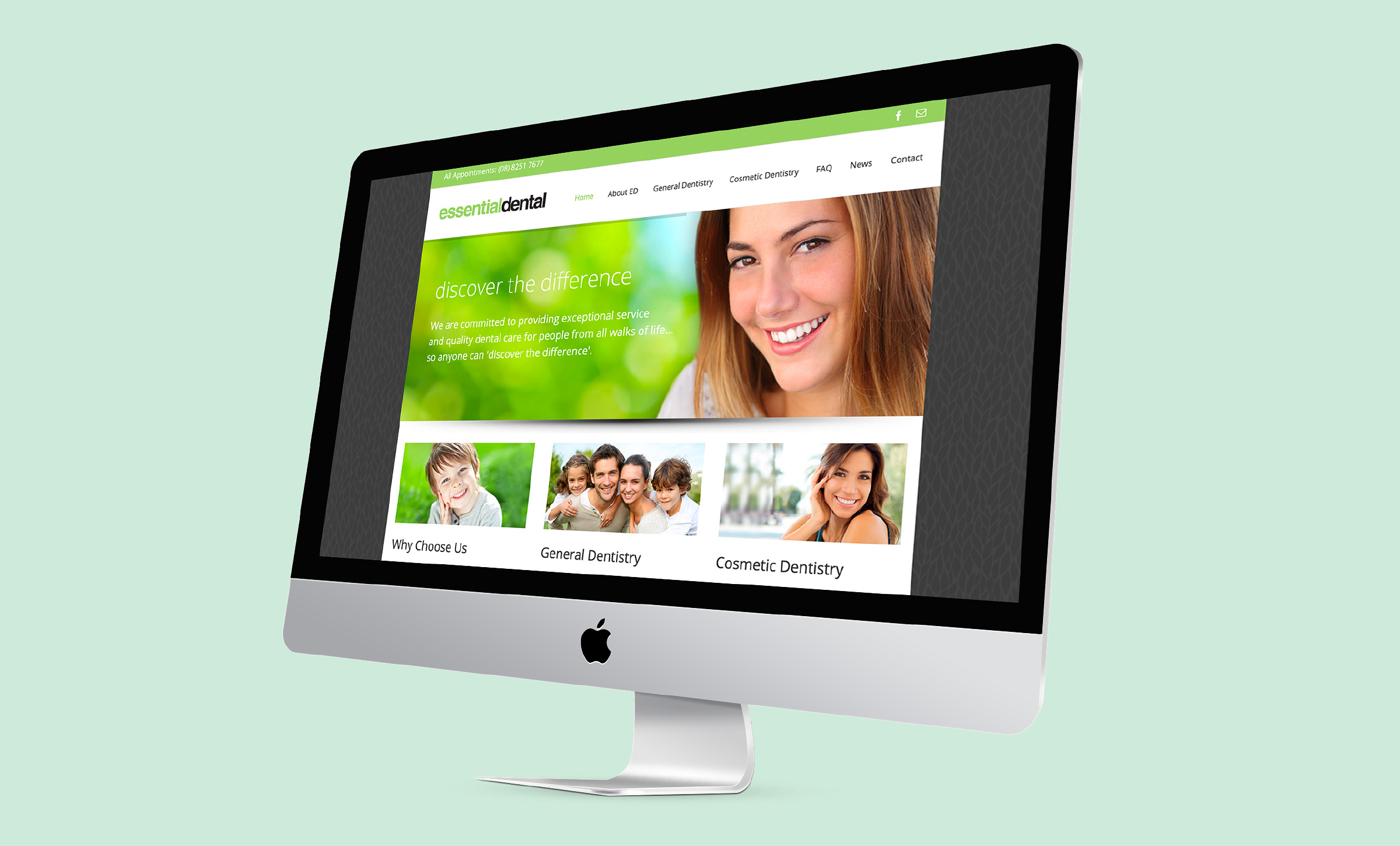 NRG Digital Essential Dental Website Development