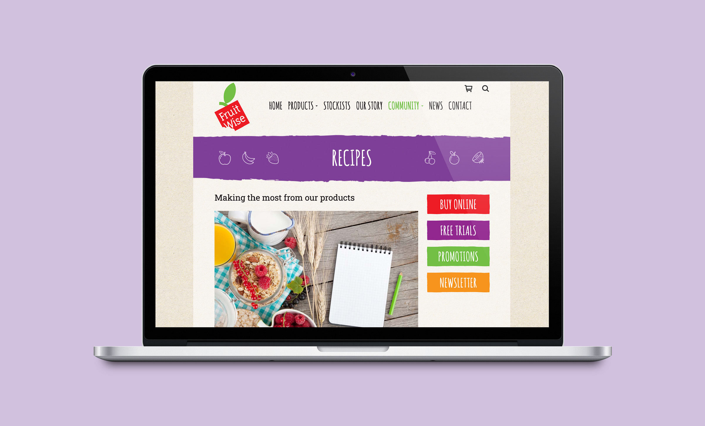 Fruit Wise Website Redevelopment NRG Digital Fruit Wise Website Redevelopment