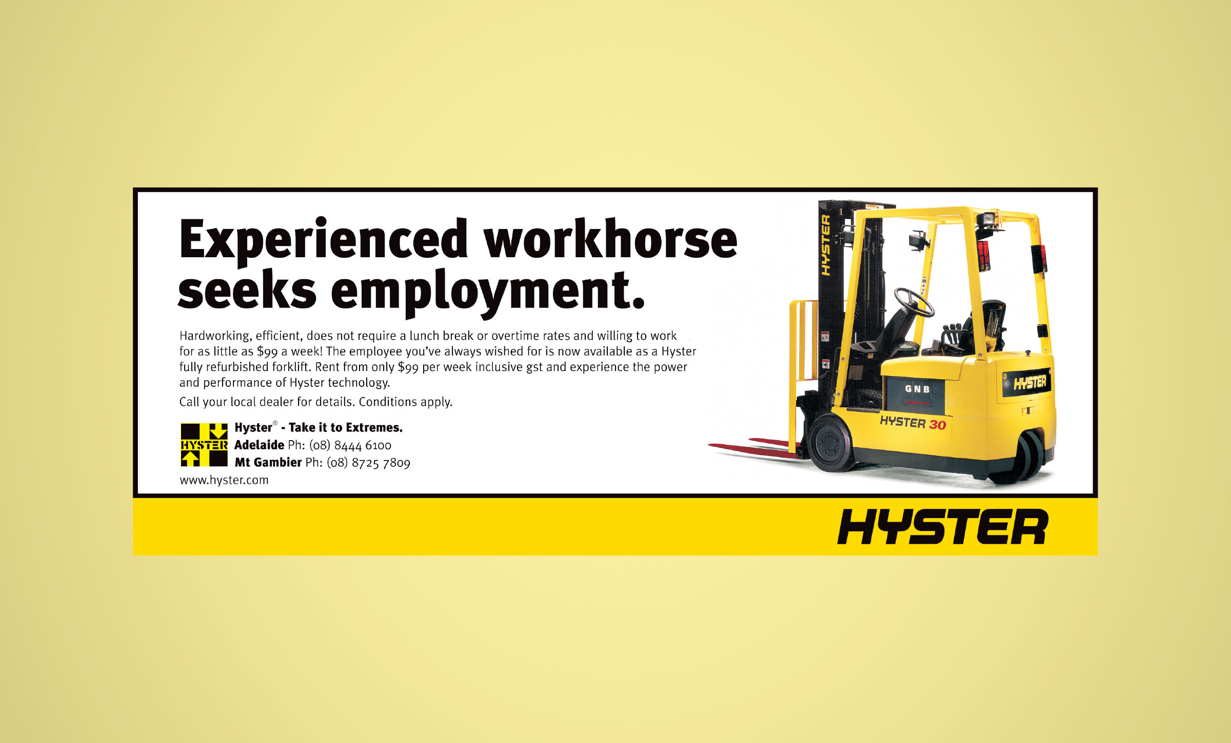 NRG Digital - Hyster Corporate Branding and Advertising Campaign